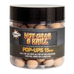 Dynamite Baits Kulki Pop-Ups - Hot Crab & Krill 15mm